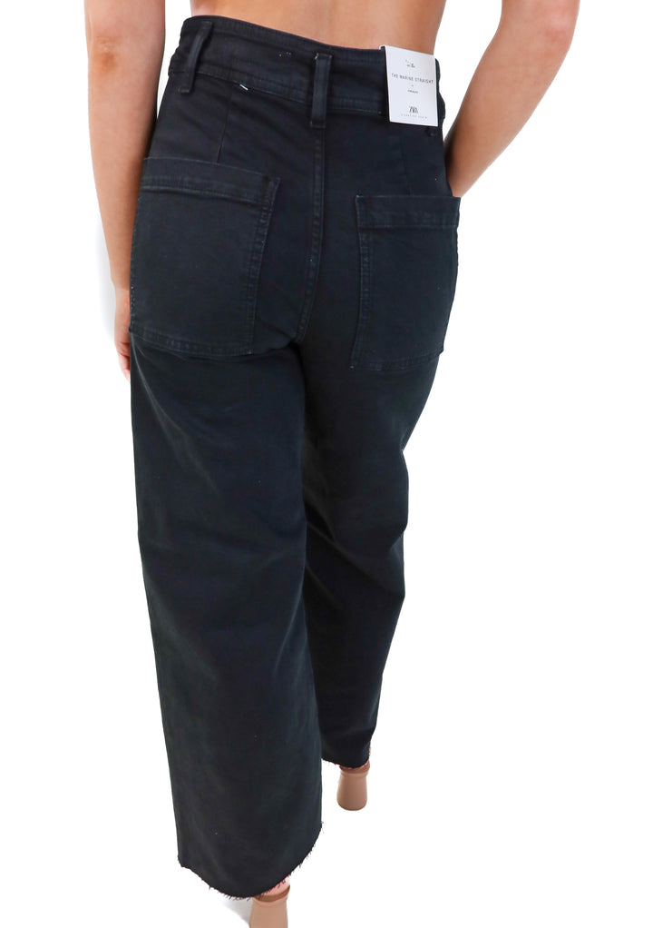 Zara black high-rise slim fit relaxed leg jeans NWT (6; retails for $49.90)