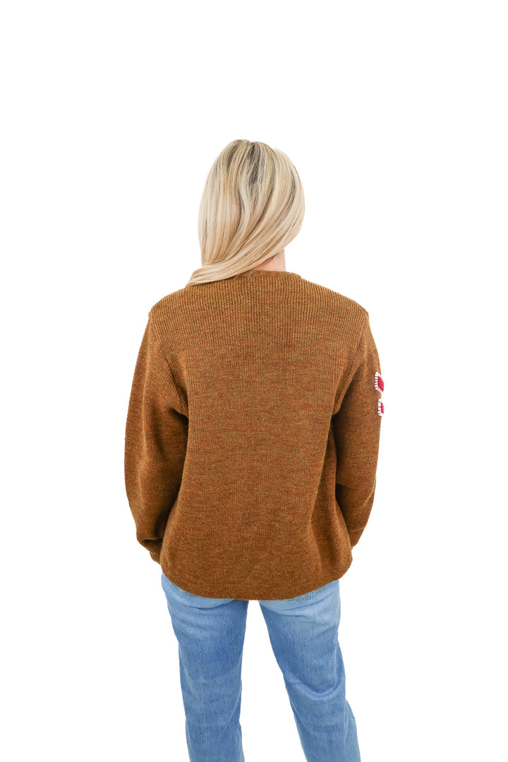 Varsity Fields "L" knit cardigan (S/M)