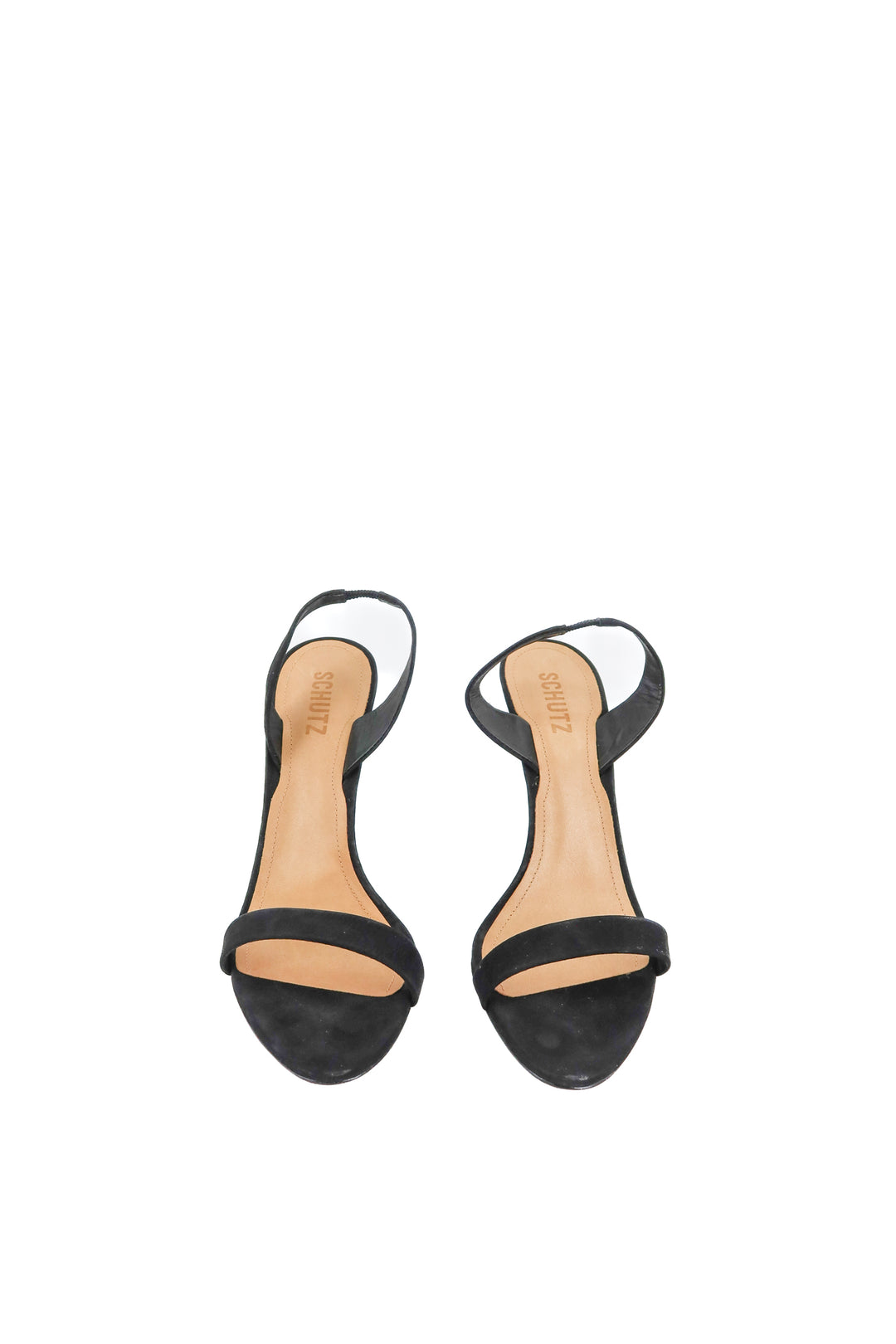 Schutz black suede heels (9.5)