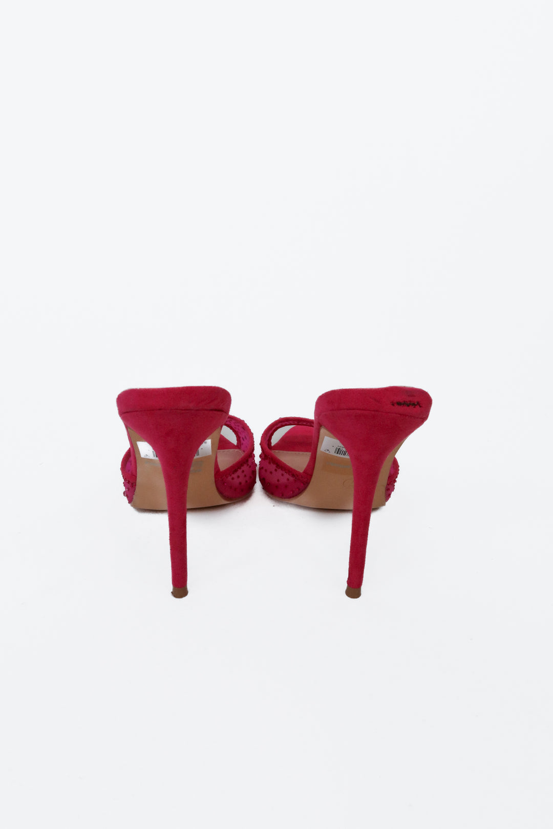 Soul Princess Fuchsia Rhinestone Mesh Open Toe Heels (7)