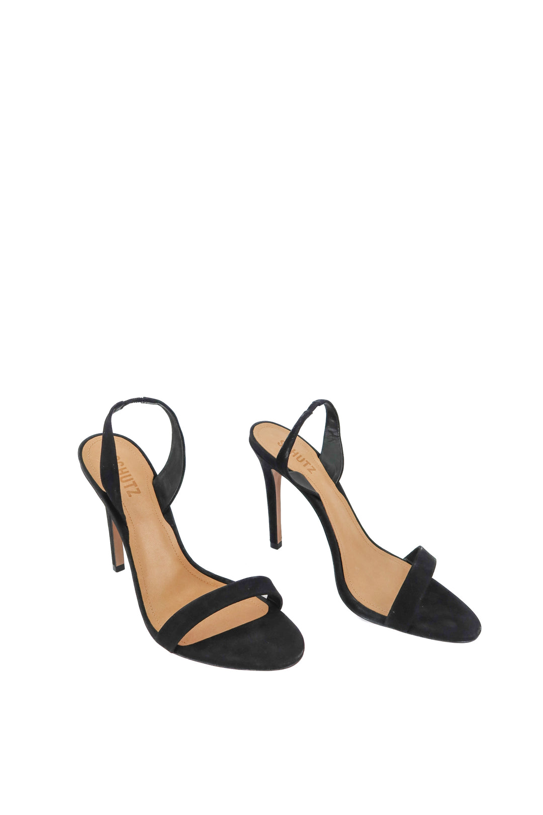Schutz black suede heels (9.5)