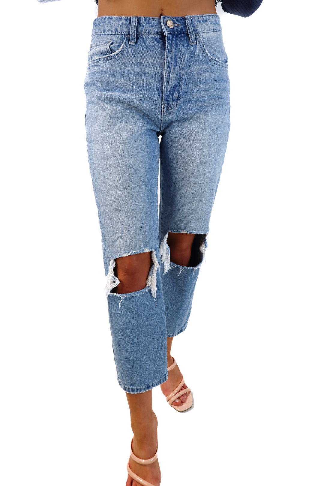 Vervet Distressed Jeans (27; retails for $84.90)