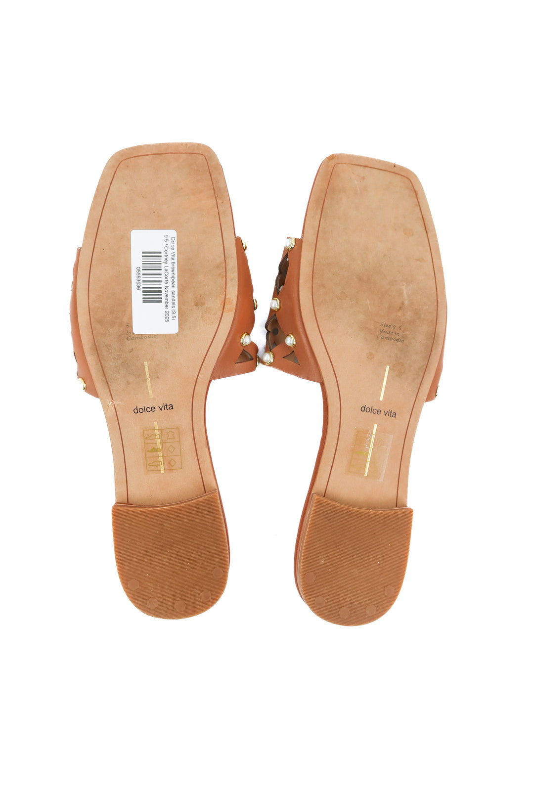 Dolce Vita brown/pearl sandals (9.5)