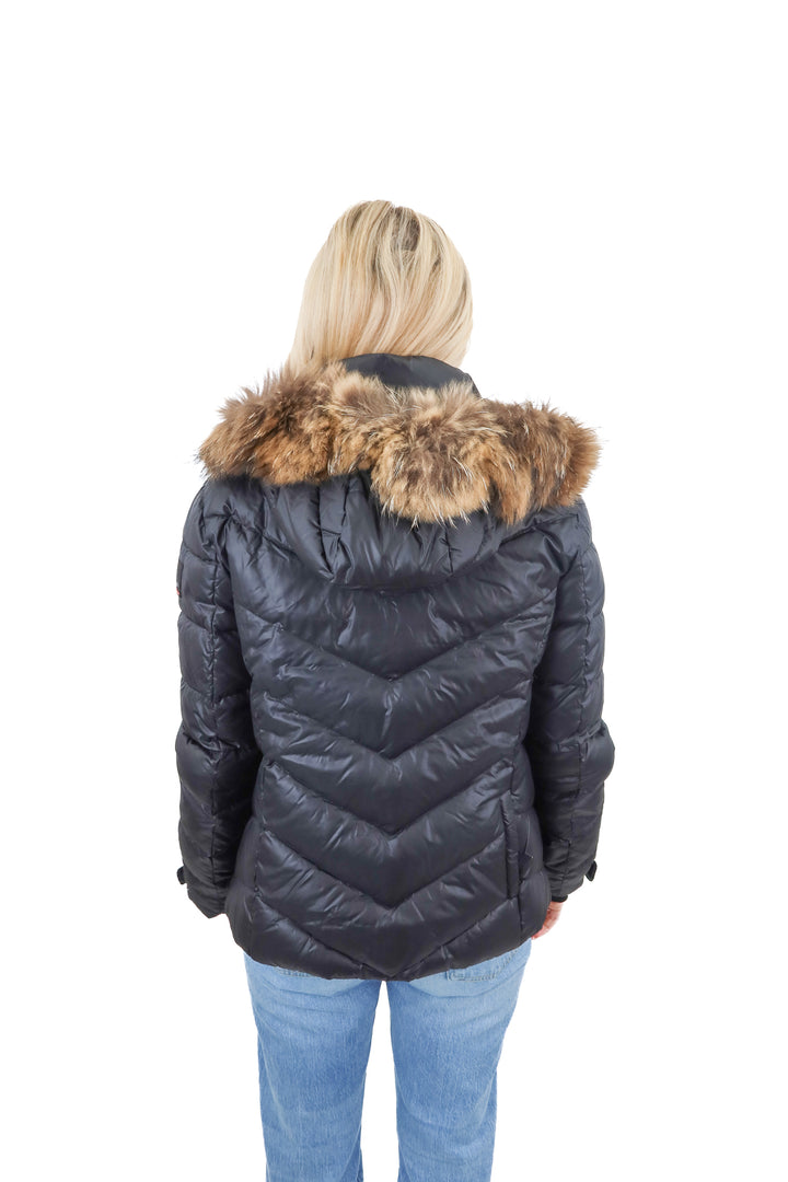 Bogner Fire and Ice black quilted puffer jacket (8)