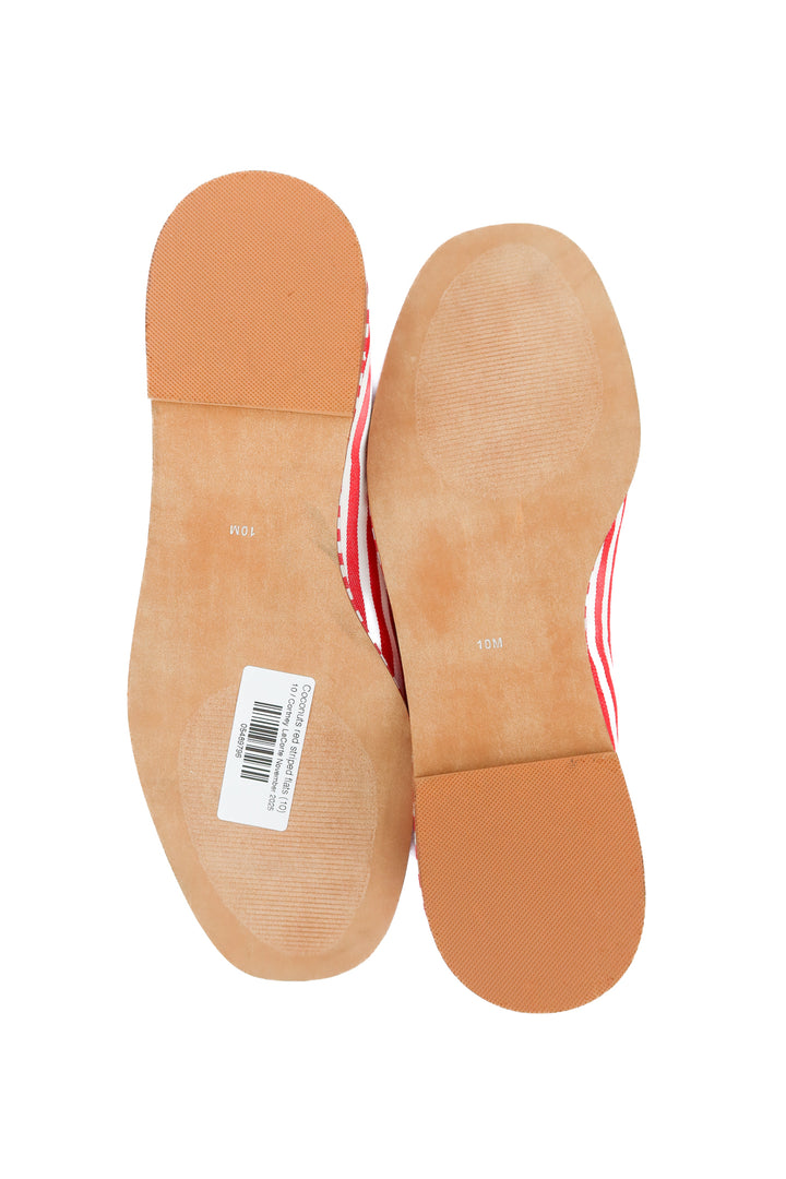 Coconuts red striped flats (10)