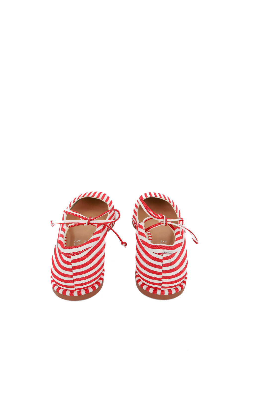 Coconuts red striped flats (10)