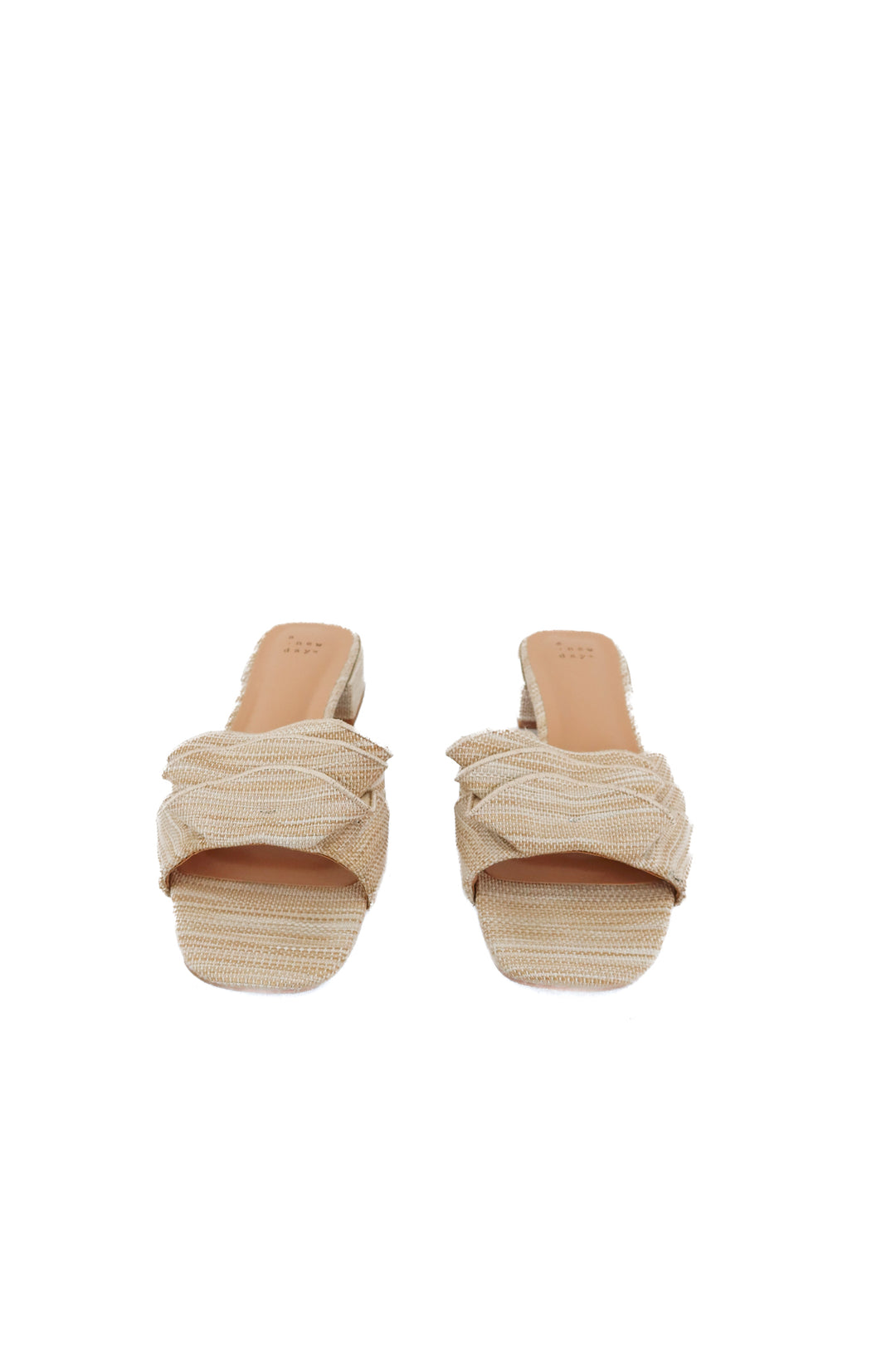 A New Day nude ruffle sandals (9.5)