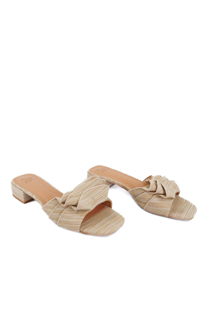 A New Day nude ruffle sandals (9.5)