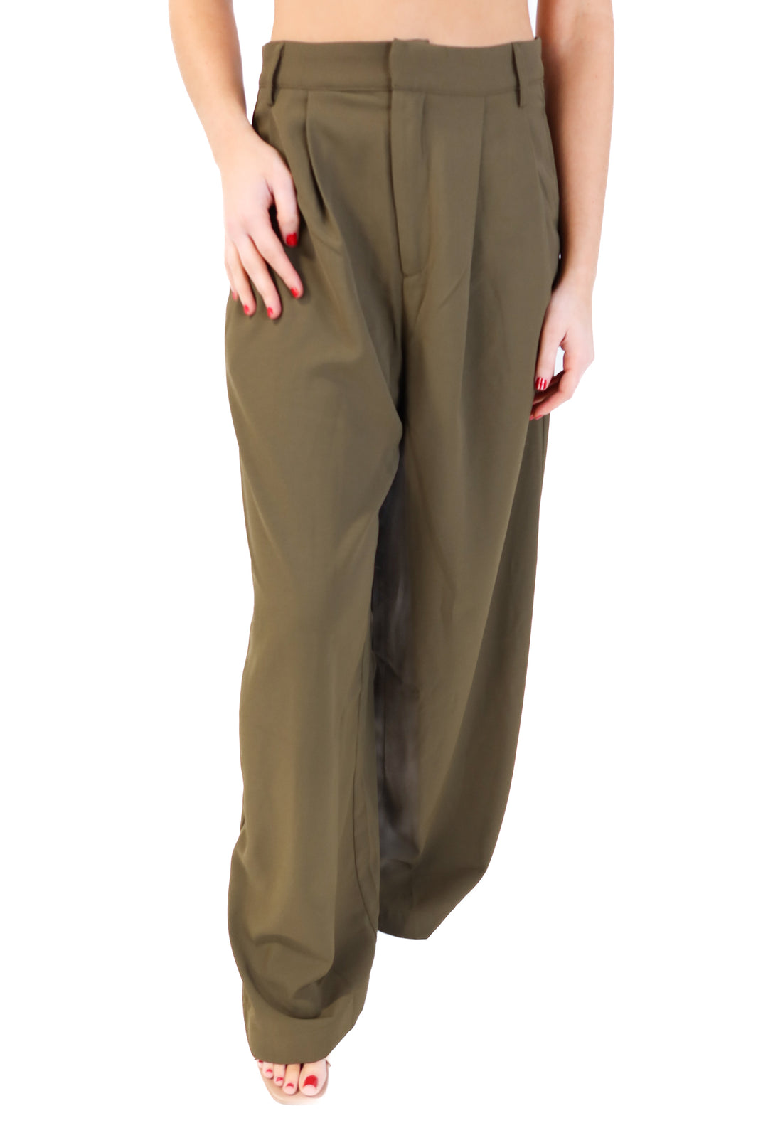 Vici olive green trousers (s; retails for $58)