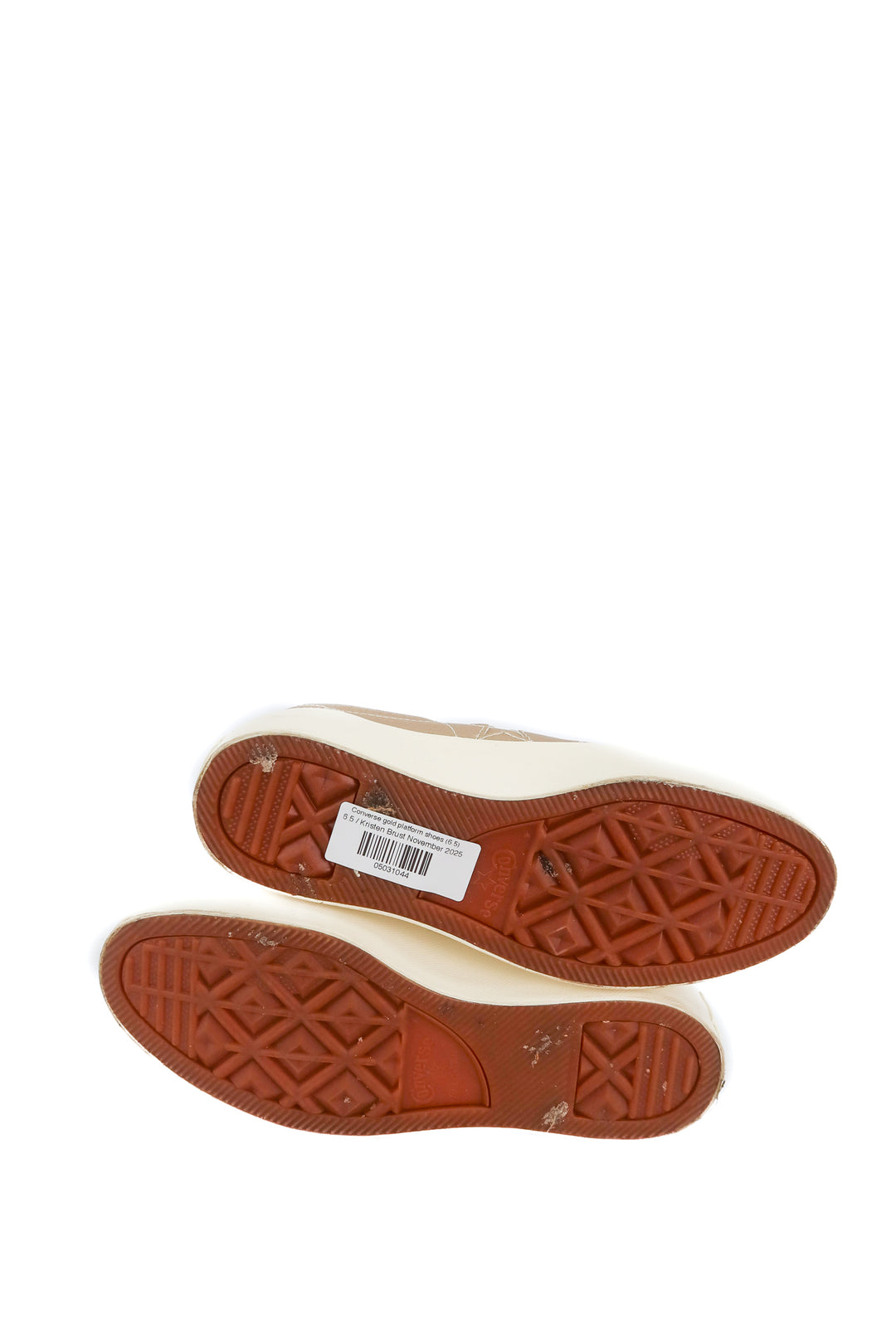 Converse gold platform shoes (6.5)