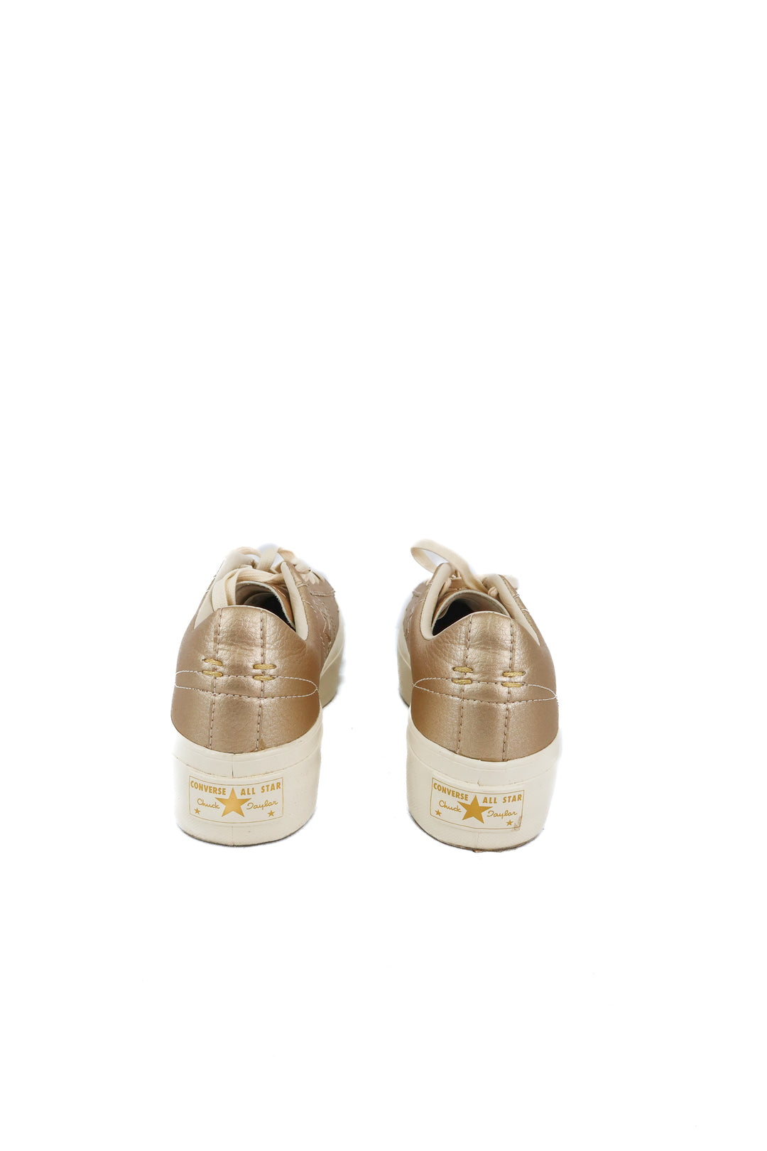 Converse gold platform shoes (6.5)