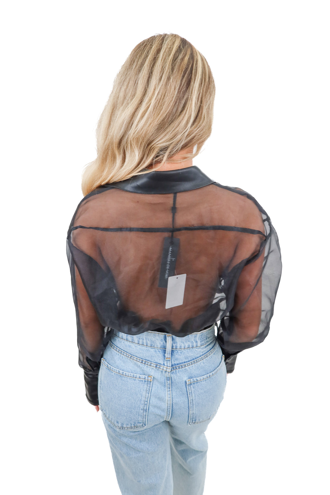 maniere de voir black see through bodysuit NWT (2; retail $120)