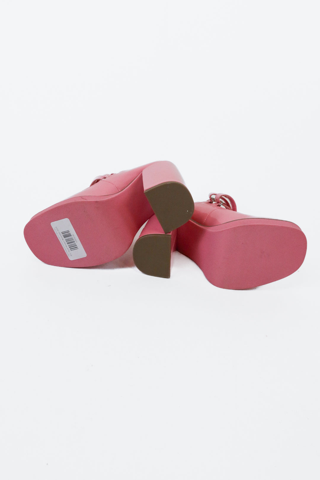 Steve Madden Pink Patent Platform Mary Jane Heels (6.5)