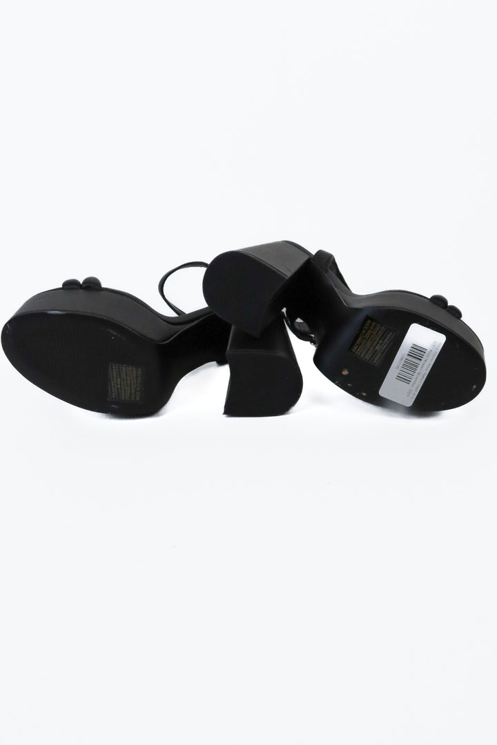Steve Madden Black Platform Heels (6.5)