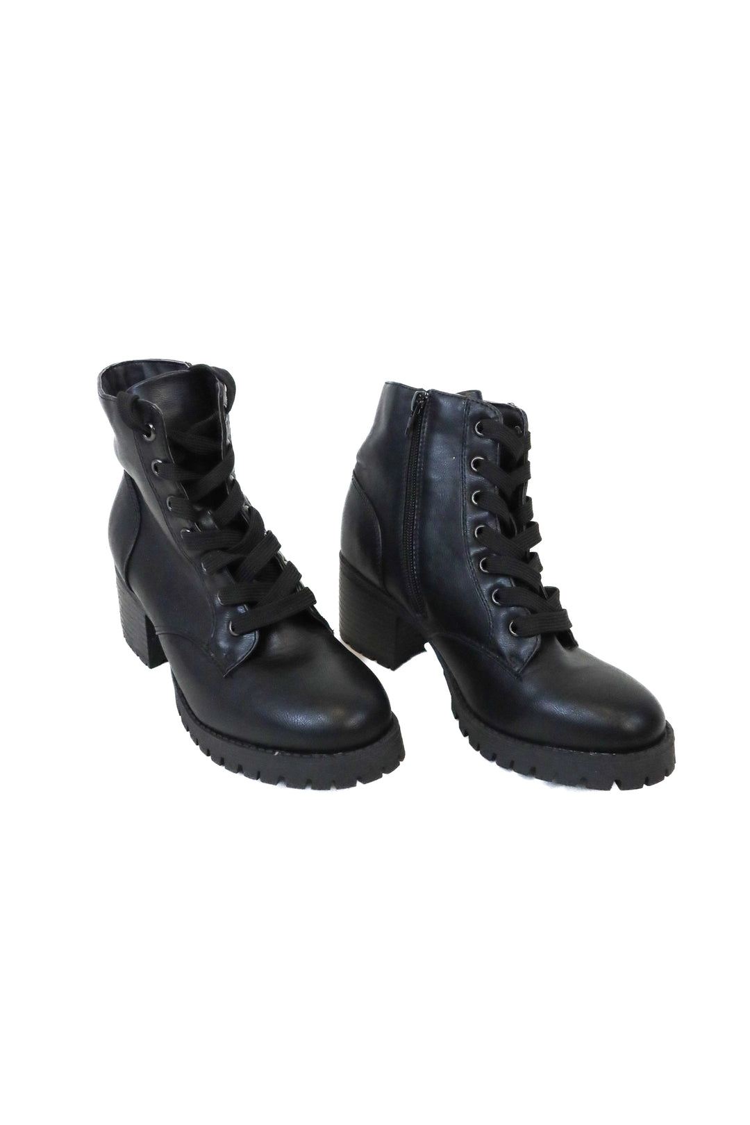 Bamboo Black Combat Boots (7)