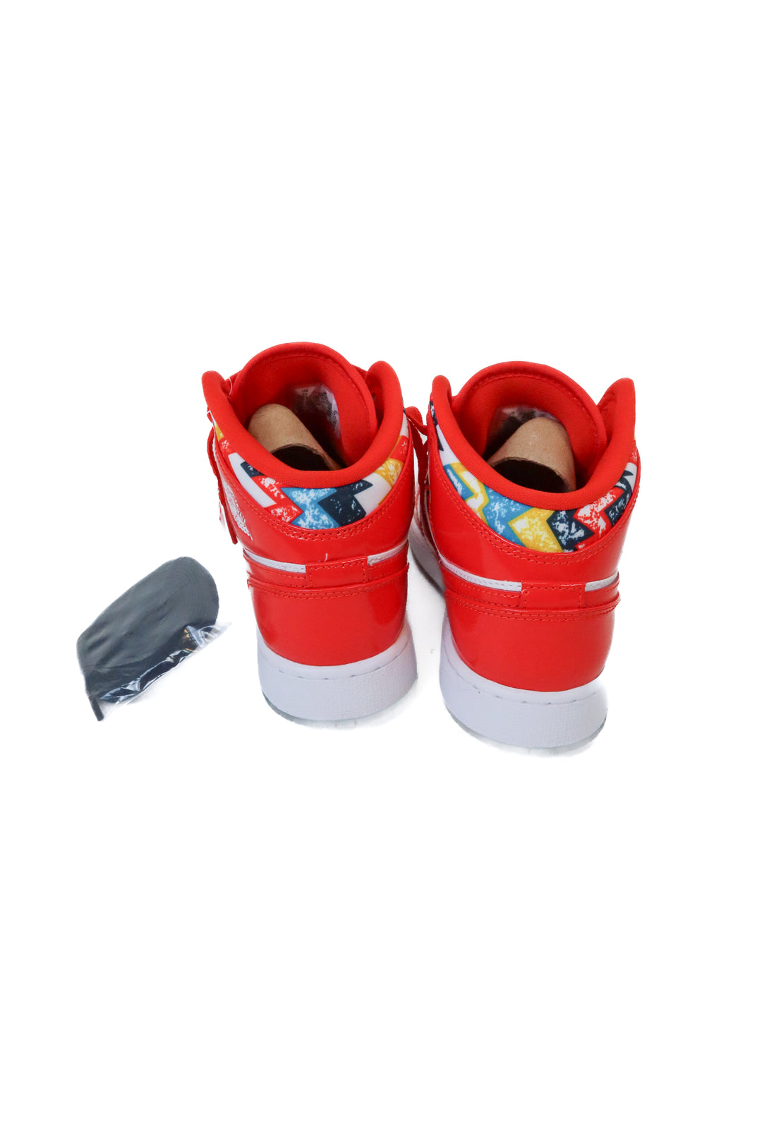 Air Jordan 1 Mid SE(GS) Red and White Sneakers NWOT (7)
