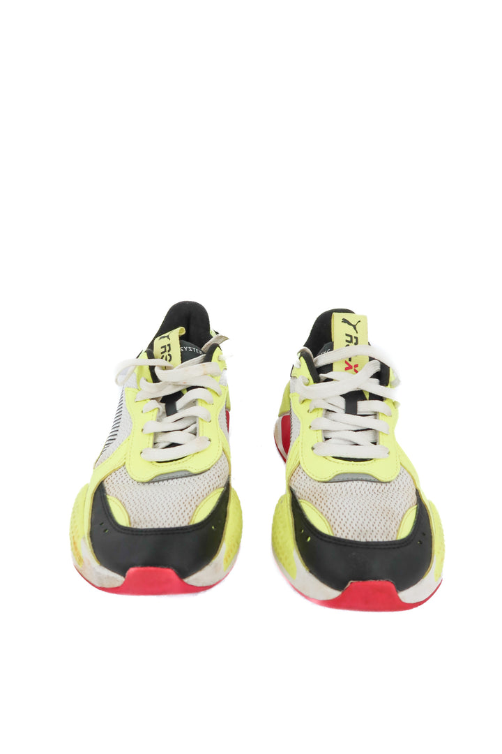 Puma running system neon sneakers (7.5)