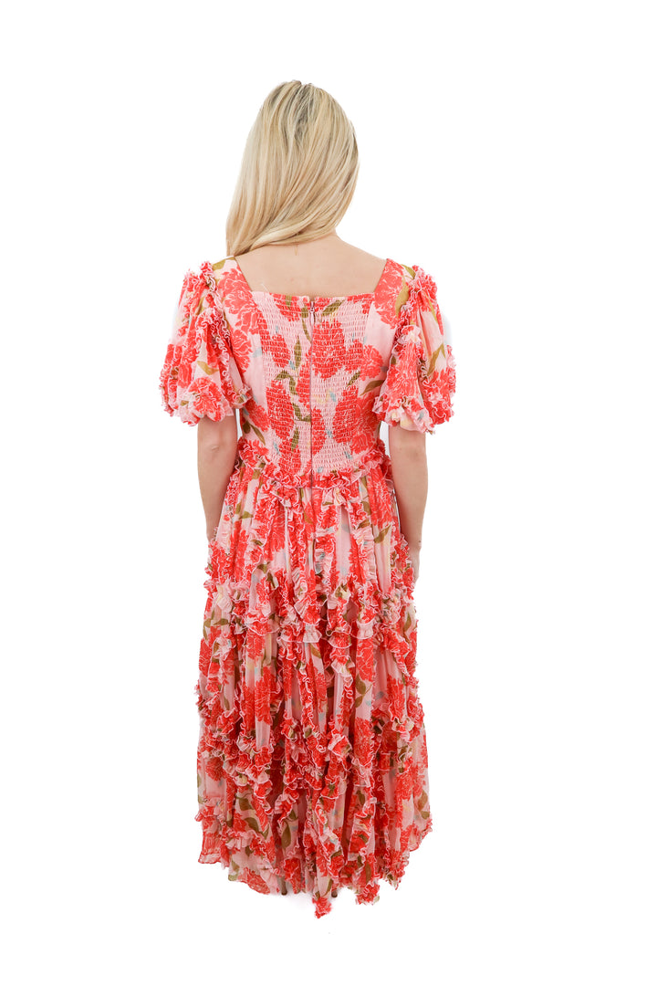 Ivy City Co. pink floral ruffled maxi dress (6)