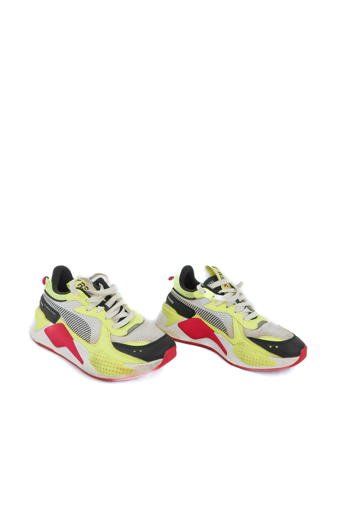 Puma running system neon sneakers (7.5)