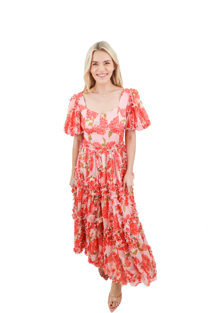 Ivy City Co. pink floral ruffled maxi dress (6)