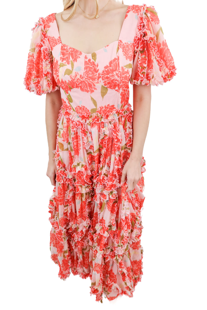Ivy City Co. pink floral ruffled maxi dress (6)