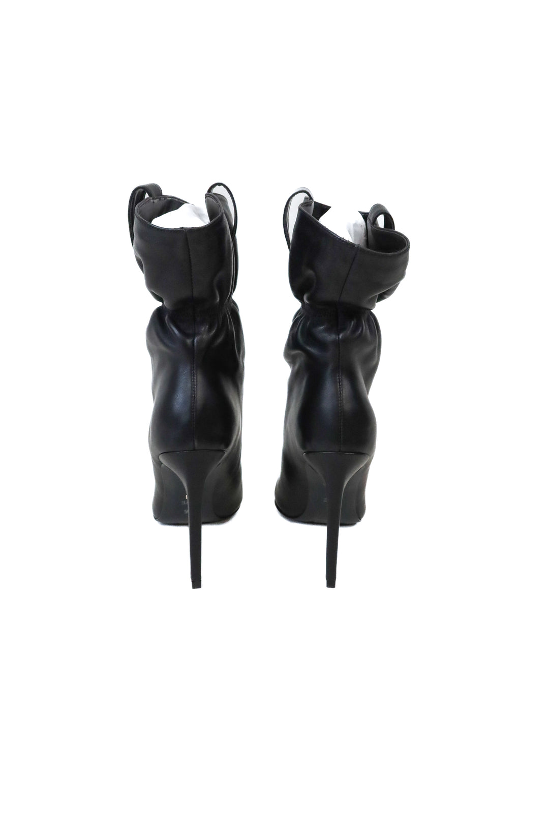 Raye Black Scrunch "Birch" Style Stiletto Boots NWOT (6.5)