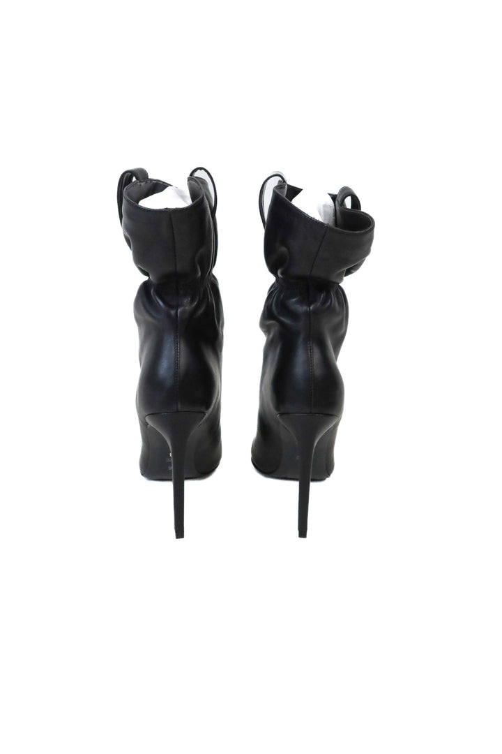 Raye Black Scrunch "Birch" Style Stiletto Boots NWOT (6.5)