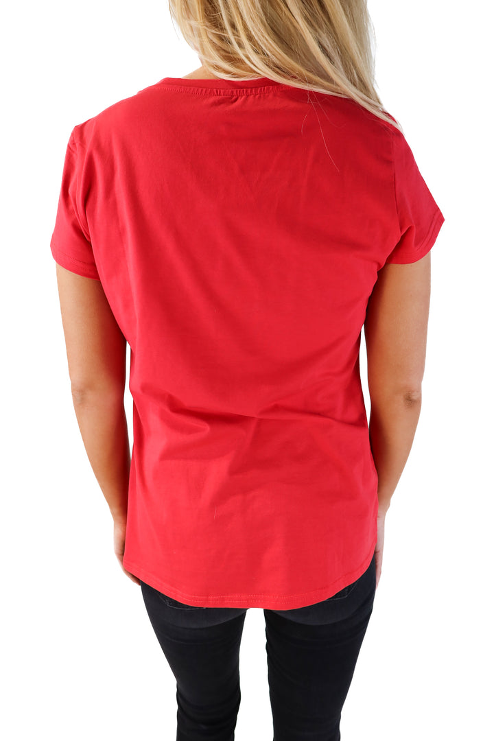 Red short sleeve tee (m)