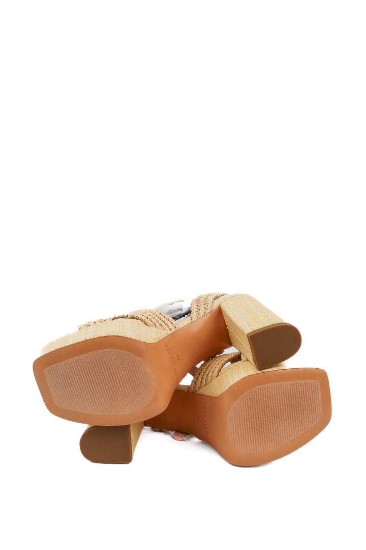 Marc fisher natural rattan sandals NWT (7)