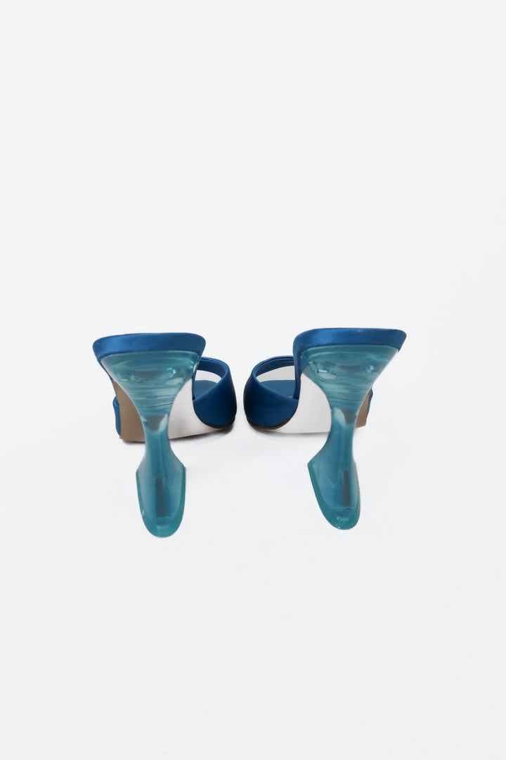 Steve Madden Blue Acetate Heels (6.5)