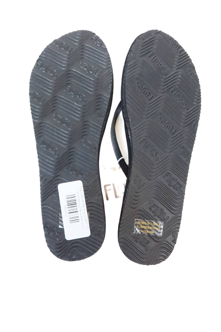 Flojos Black Flip Flops NWT (7)