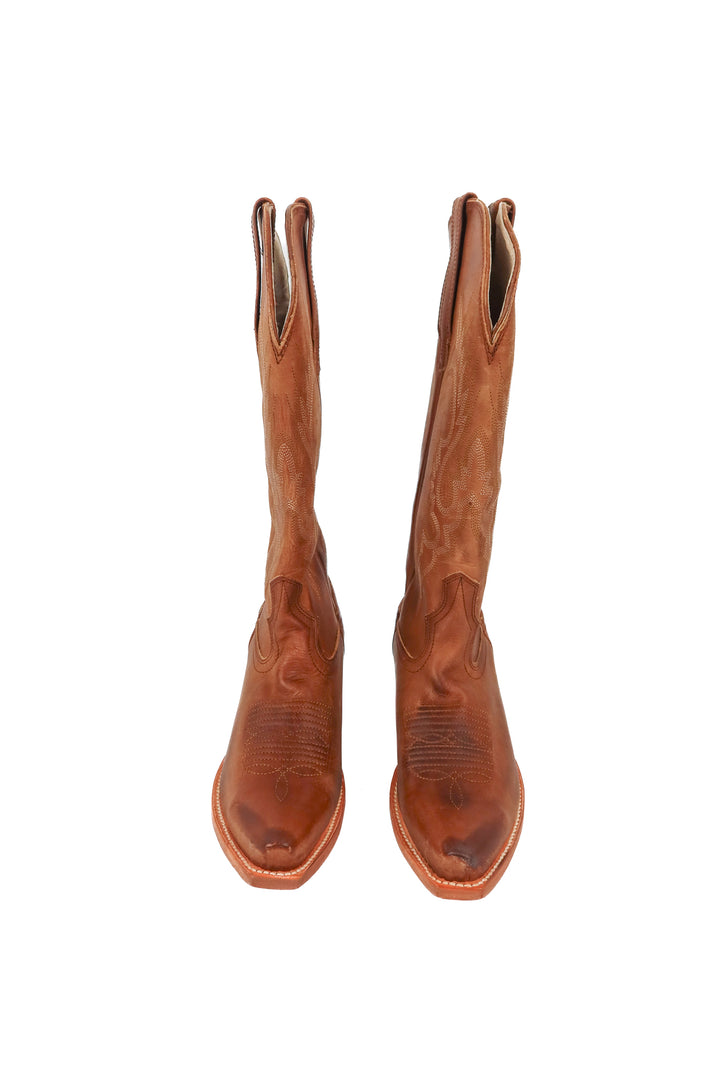 Freebird brown leather cowboy boots NWT (7)