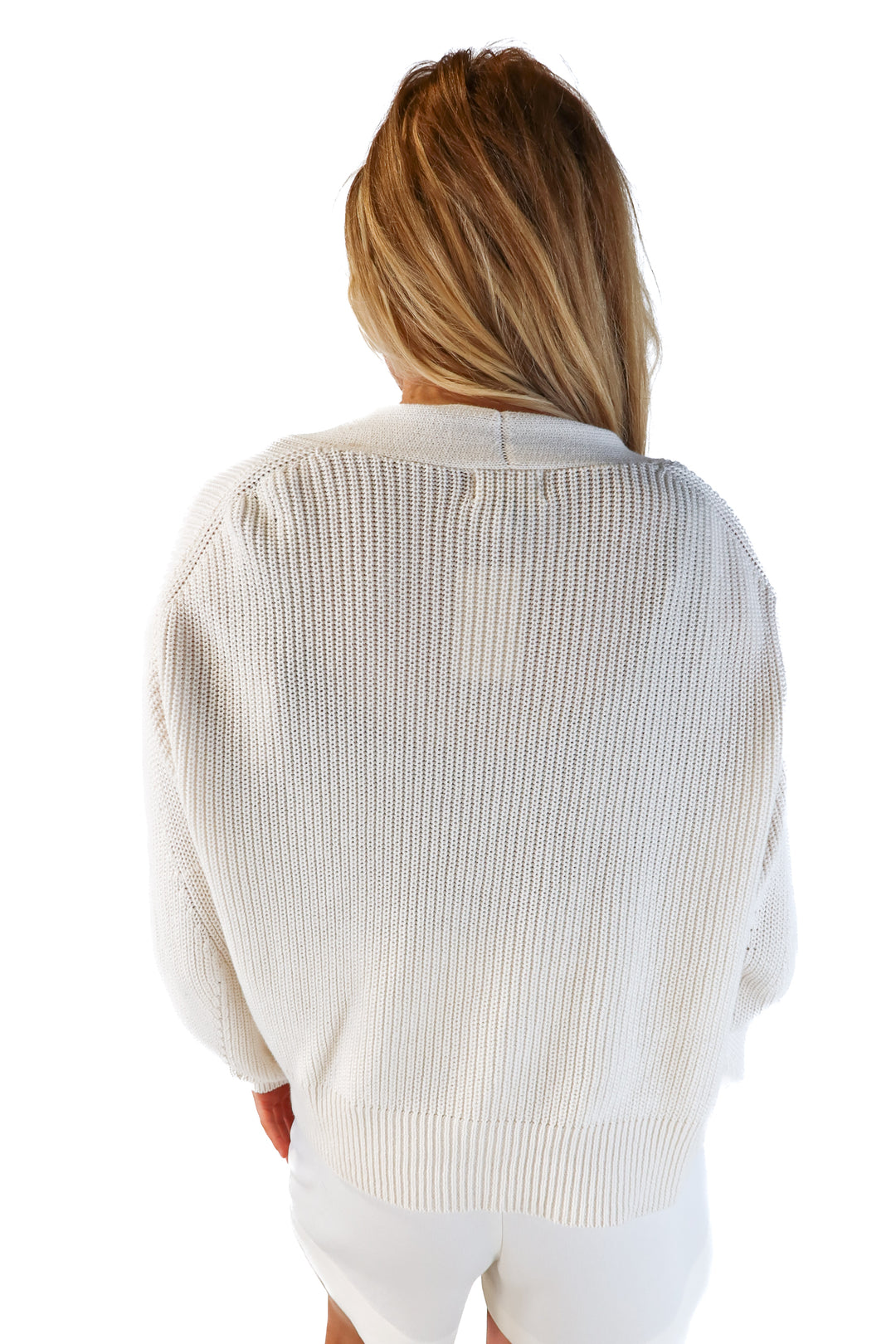 Universal threads white button front cardigan (s)