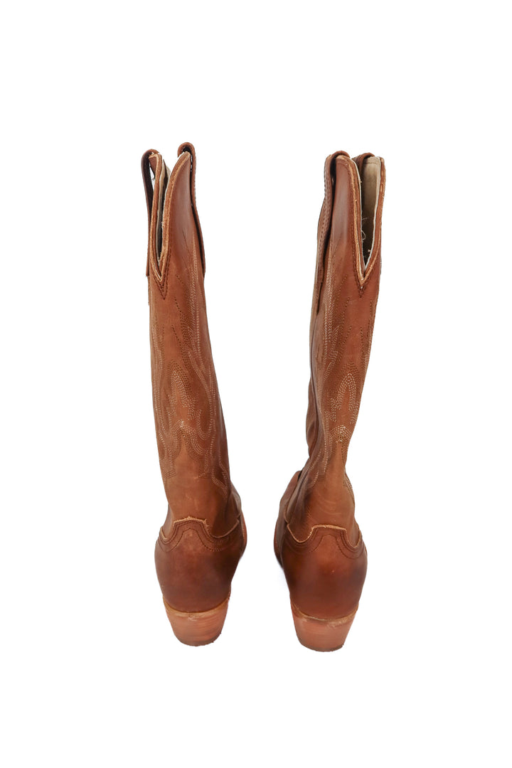 Freebird brown leather cowboy boots NWT (7)