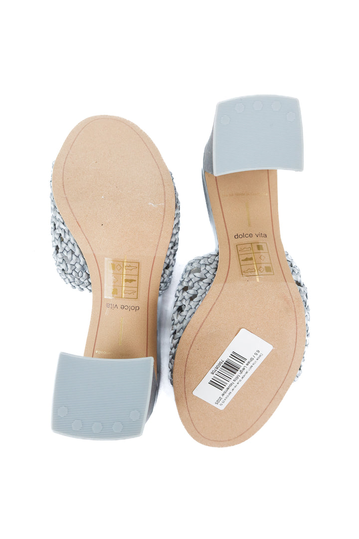 Dolce Vita satin powder blue woven sandals (6.5)