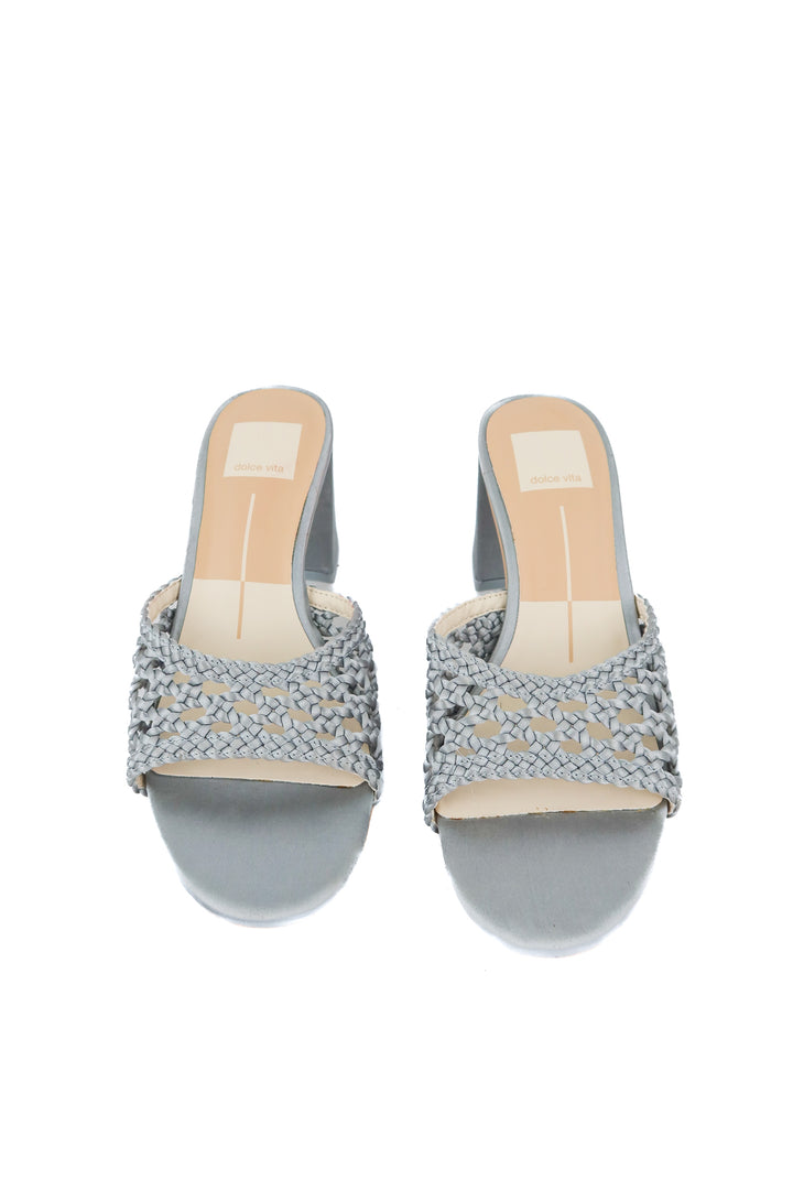 Dolce Vita satin powder blue woven sandals (6.5)