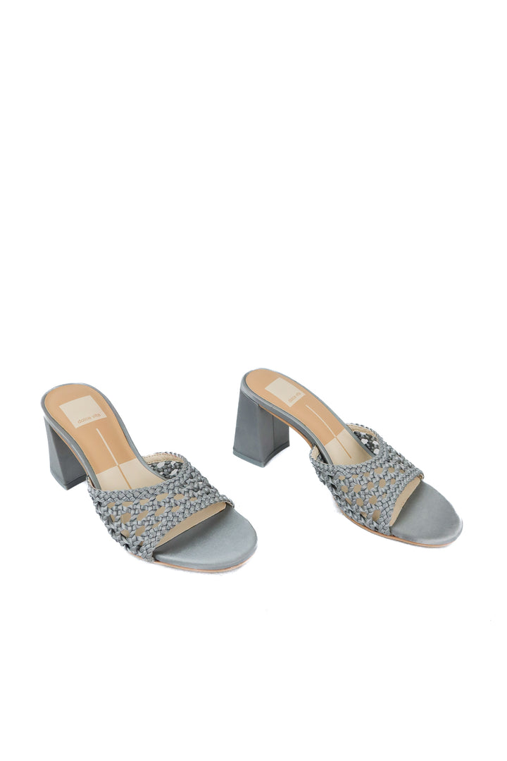 Dolce Vita satin powder blue woven sandals (6.5)