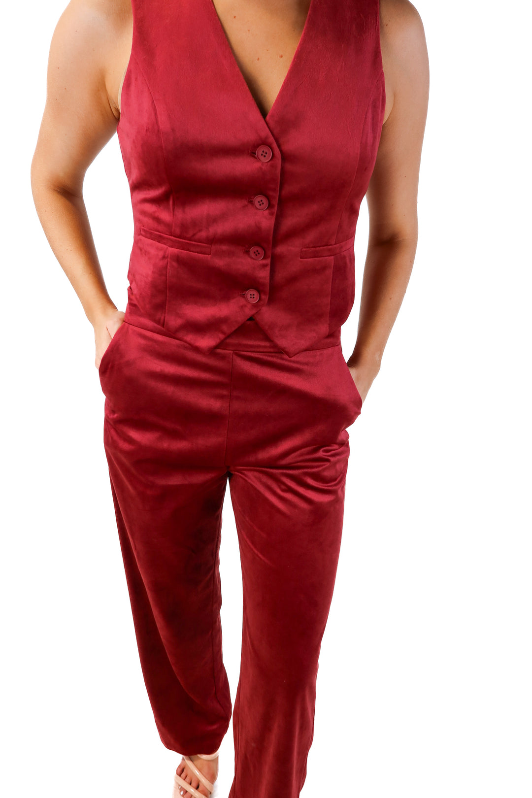 Vici Wine Velvet Set (S; retails for $88)