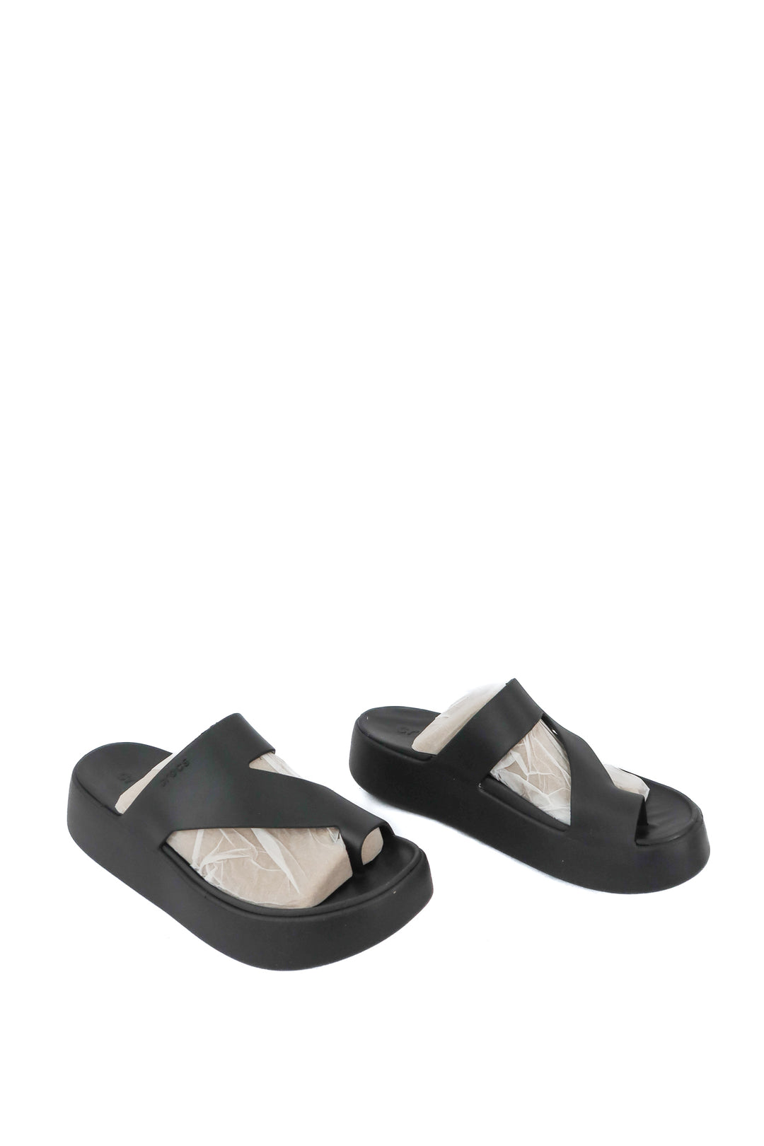 Crocs black platform sandals NWT (7)