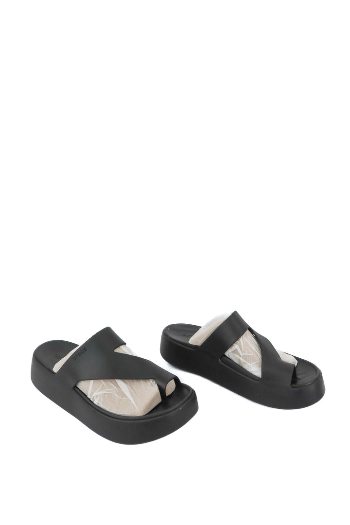 Crocs black platform sandals NWT (7)
