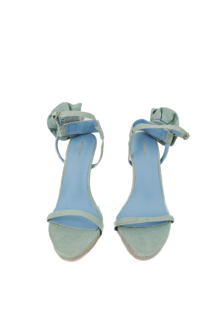 Pretty little thing denim rose heels (7)