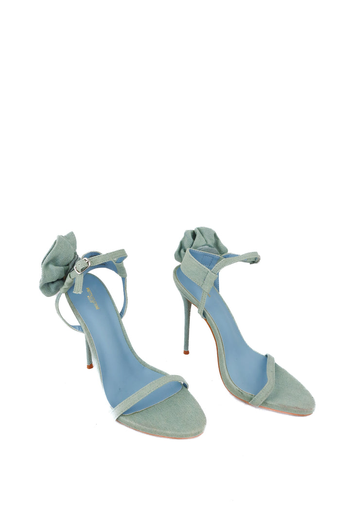 Pretty little thing denim rose heels (7)