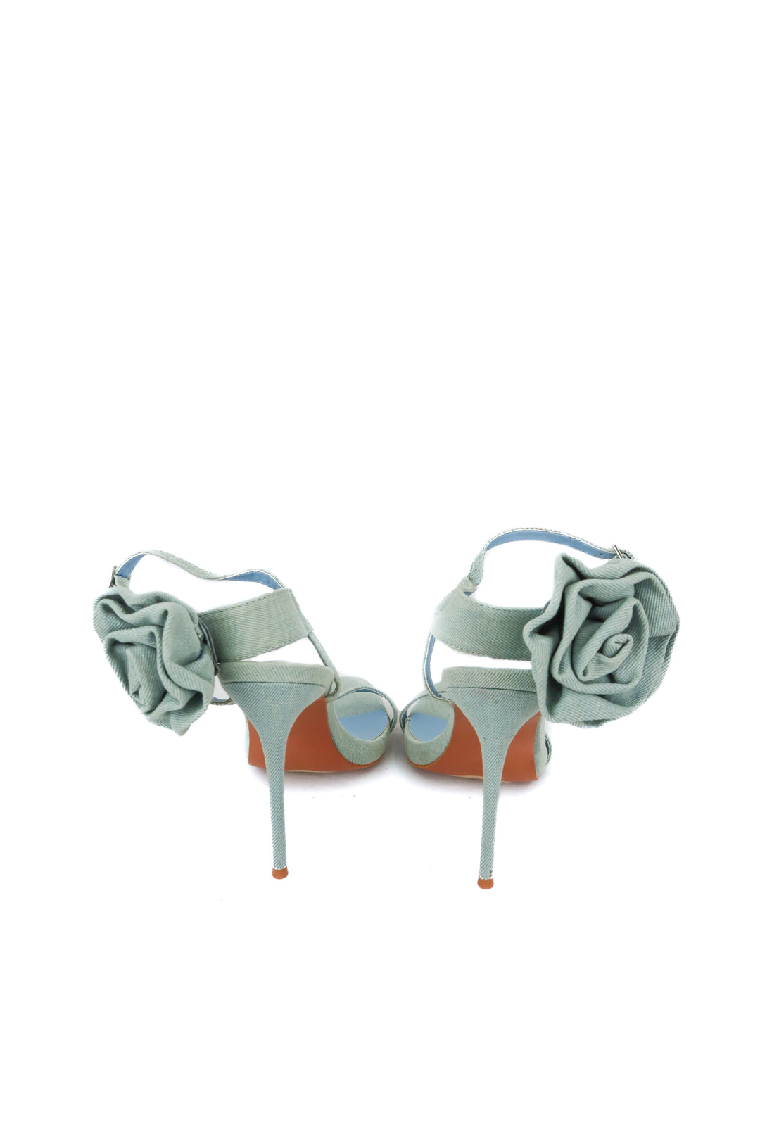 Pretty little thing denim rose heels (7)