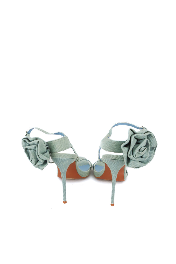 Pretty little thing denim rose heels (7)