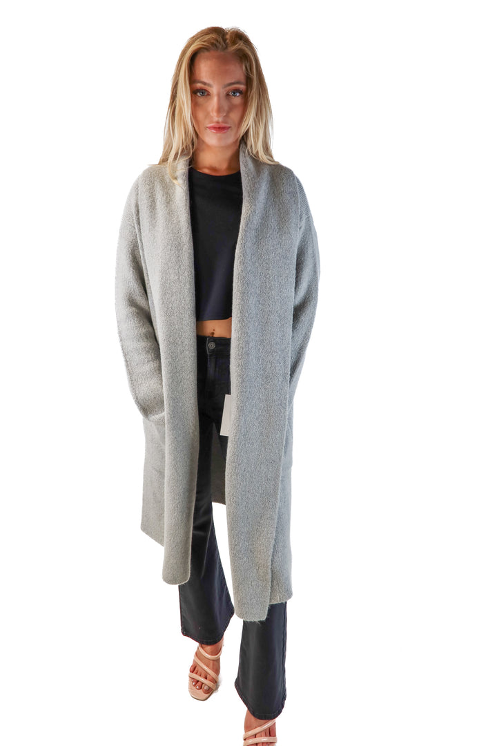 SOLD: Vici Grey Long Cardigan (S/M; retails for $88)