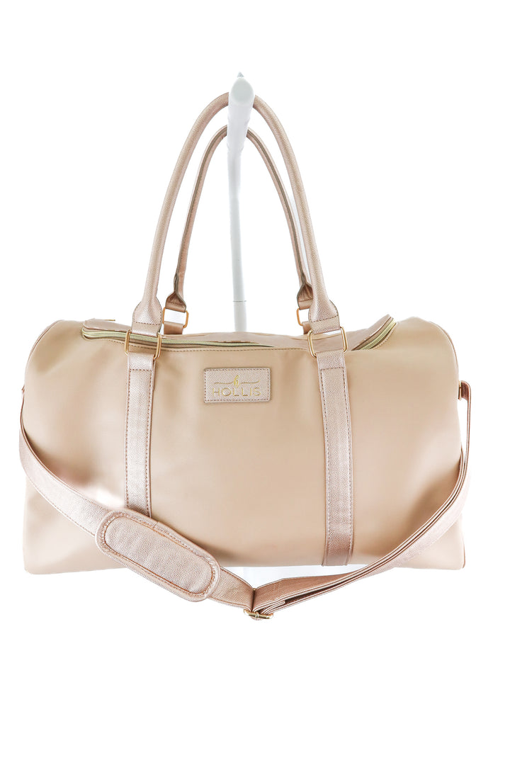 Hollis metallic pink duffle set