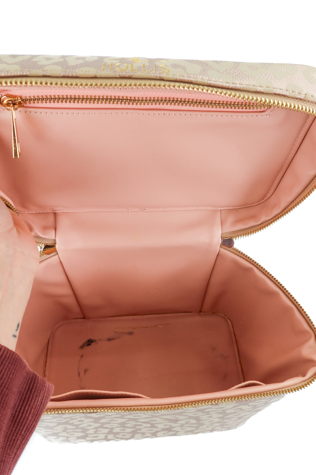 Hollis metallic pink duffle set