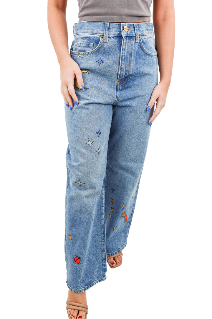 coach moon/stars embroidered jeans nwt (4)