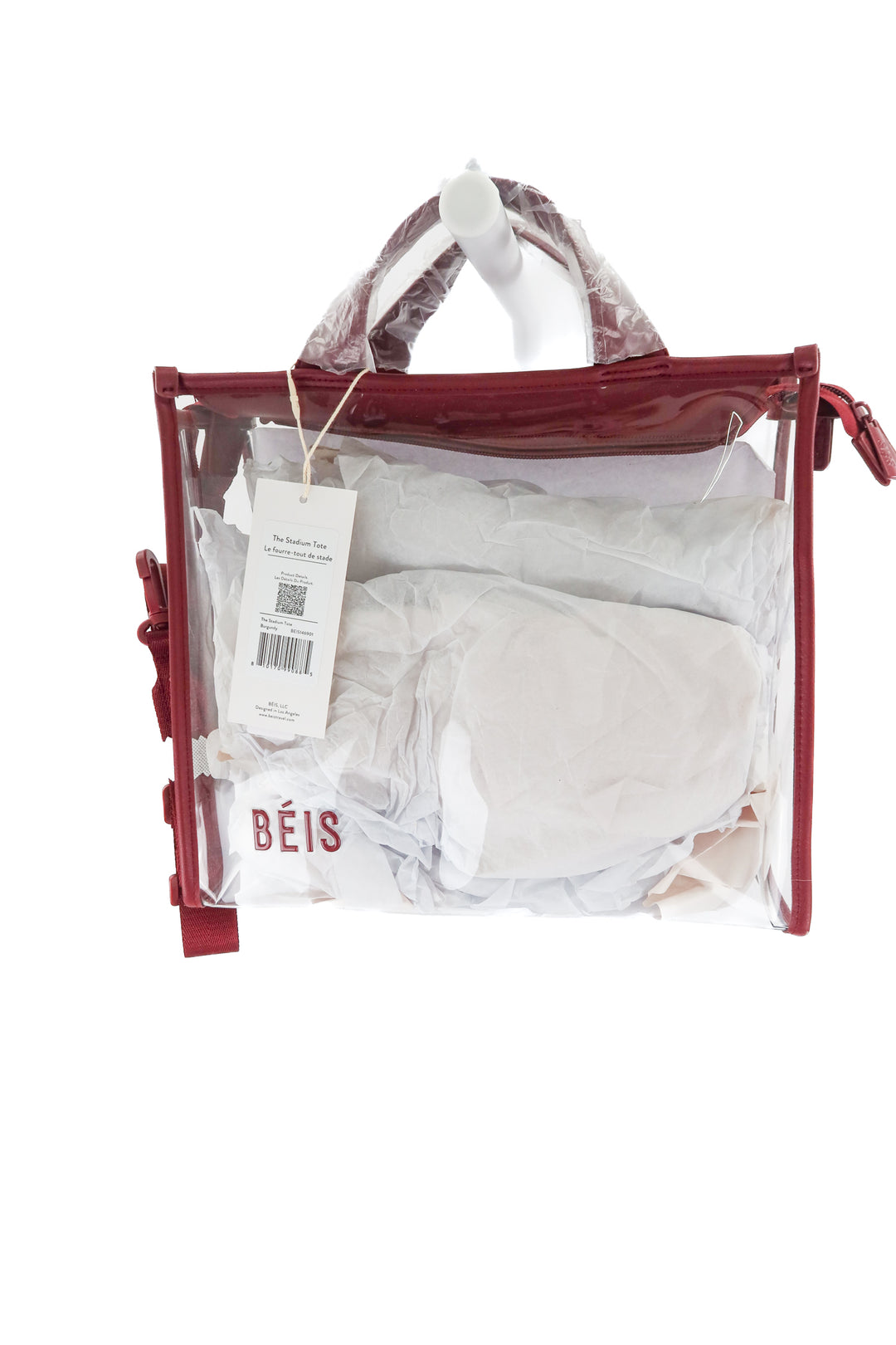 beis burgundy the stadium tote NWT (retail $78)