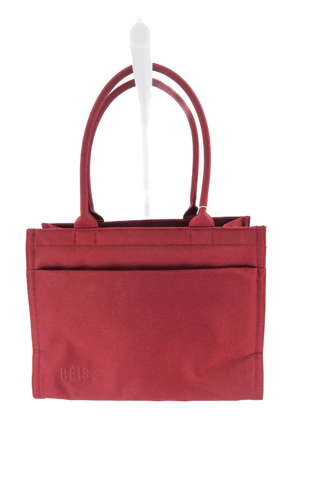 beis burgundy the book tote (retail $108)